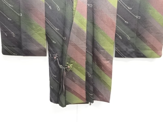 JAPANESE KIMONO / DOCHUGI COAT / FLOWER & PLANT